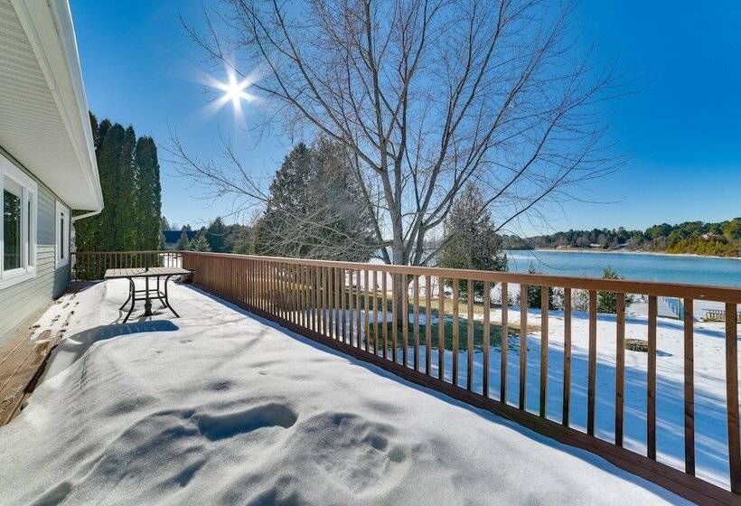 Riverfront Cheboygan Home W/ Deck & Boat Dock!