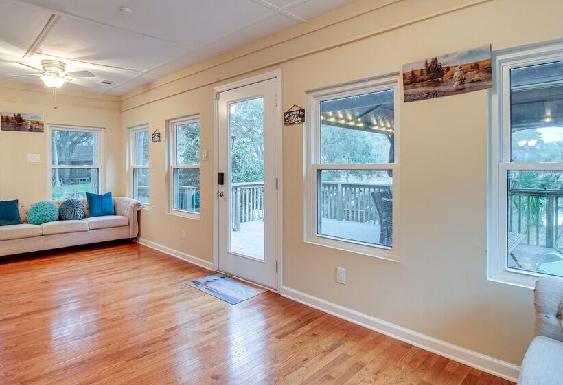 Serene Savannah Retreat W/ Waterfront Deck!