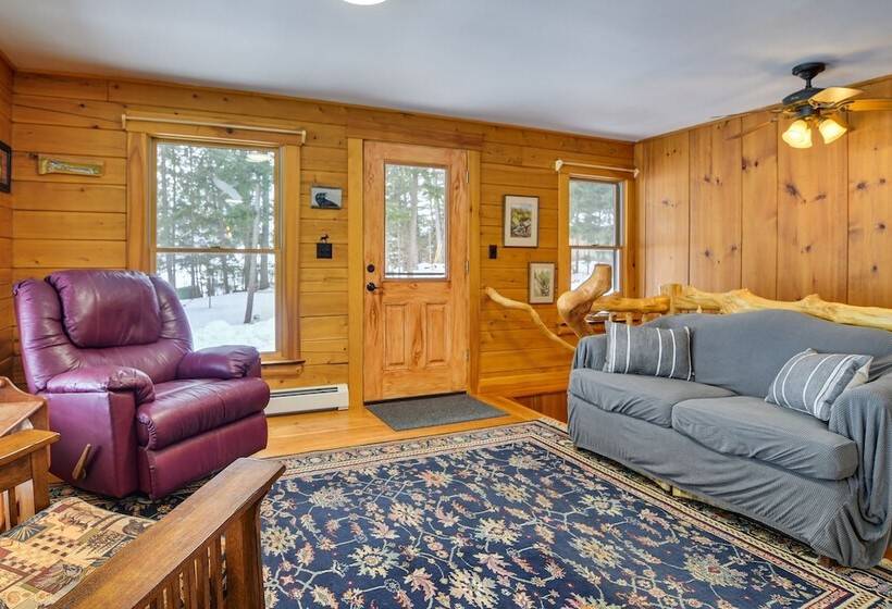 Weld Waterfront Log Cabin W/ Kayaks & Canoes!