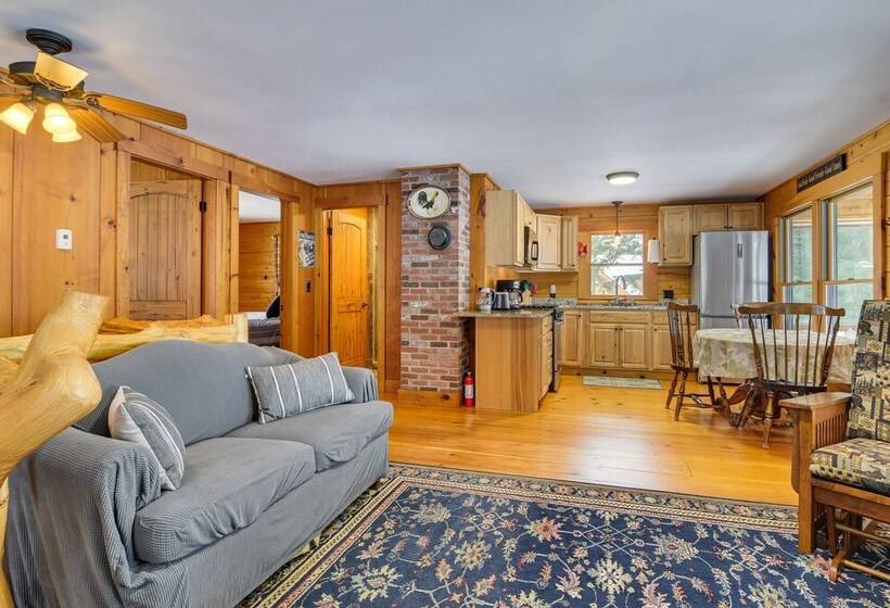 Weld Waterfront Log Cabin W/ Kayaks & Canoes!