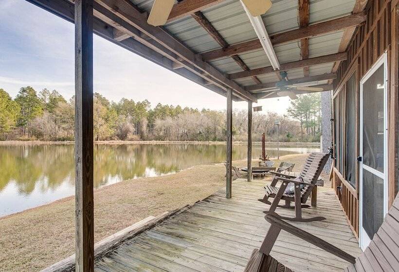 Georgia Lakefront Cabin W/ Fire Pit + Grills!