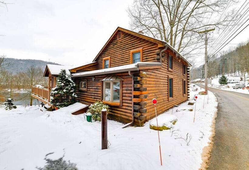 Mtn View Catskills Cabin On Delaware River!