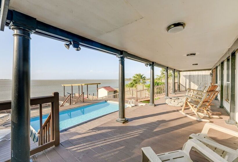 Scenic Home W/ Private Pool & Dock On Oso Bay!