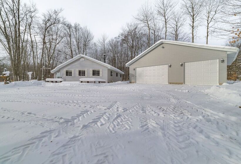 Secluded Mancelona Home W/ Gas Grill!