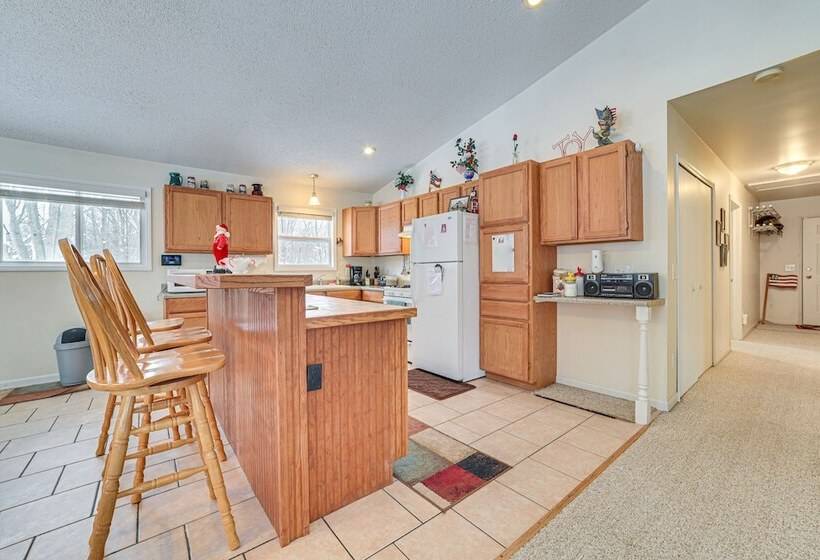 Secluded Mancelona Home W/ Gas Grill!