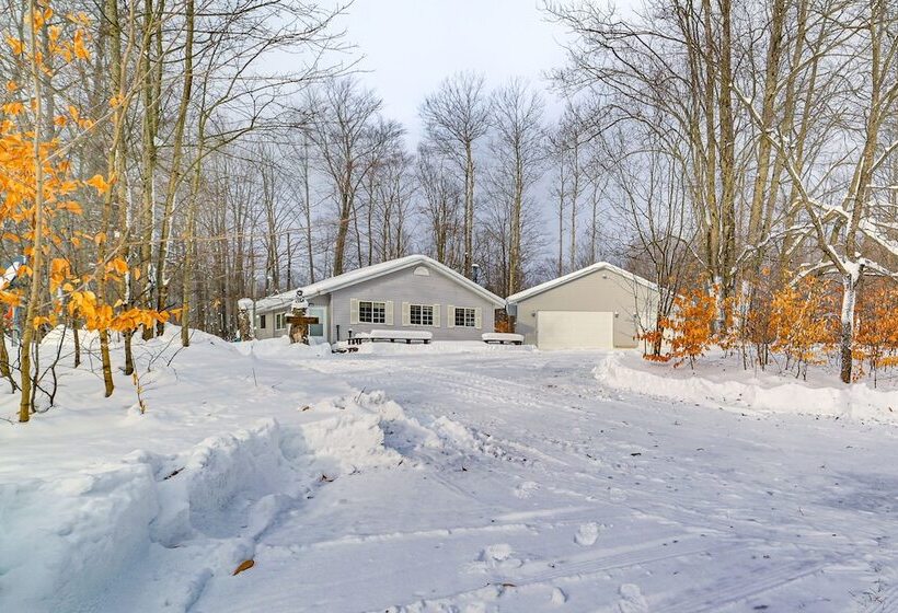 Secluded Mancelona Home W/ Gas Grill!