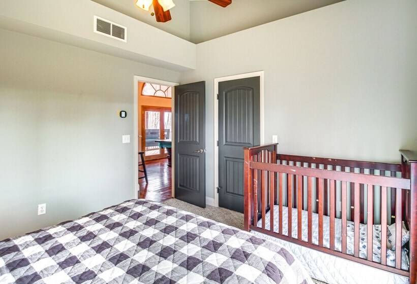 North Georgia Log Home W/ Long Range Views