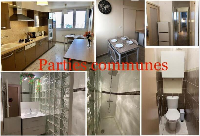 تختخواب و صبحانه Chambre Privée En Colocation Villeurbanne Métro Bonnevay