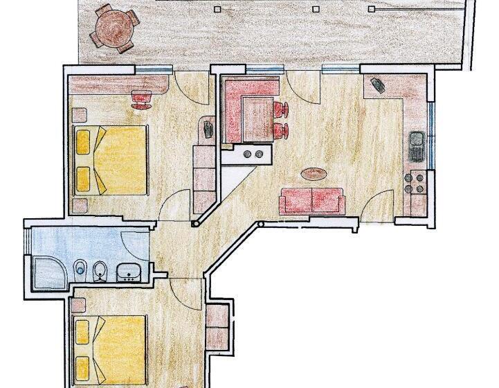 هتل Fröhlichhof Wohnung Panorama