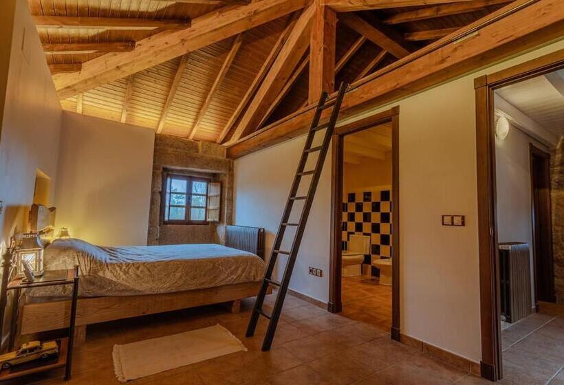 민박 Habitación Para 4 Personas En Casa De Campo. Baño Privado Y Balcón. Piscina