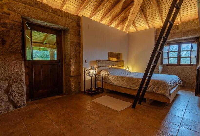 민박 Habitación Para 4 Personas En Casa De Campo. Baño Privado Y Balcón. Piscina