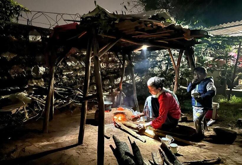 בית מלון כפרי Farm With 5 Huts, Heated Pool And Bonfire