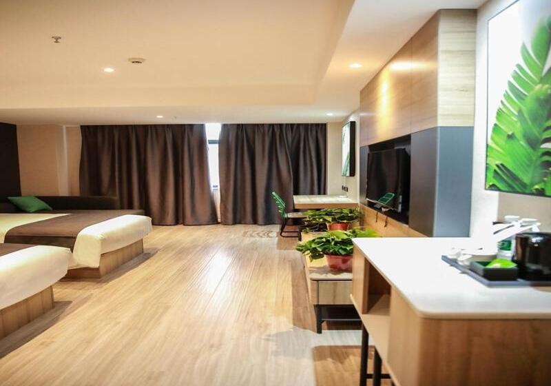 בית מלון כפרי Thank Inn Chain Suqian Hubin New District Santaishan Park