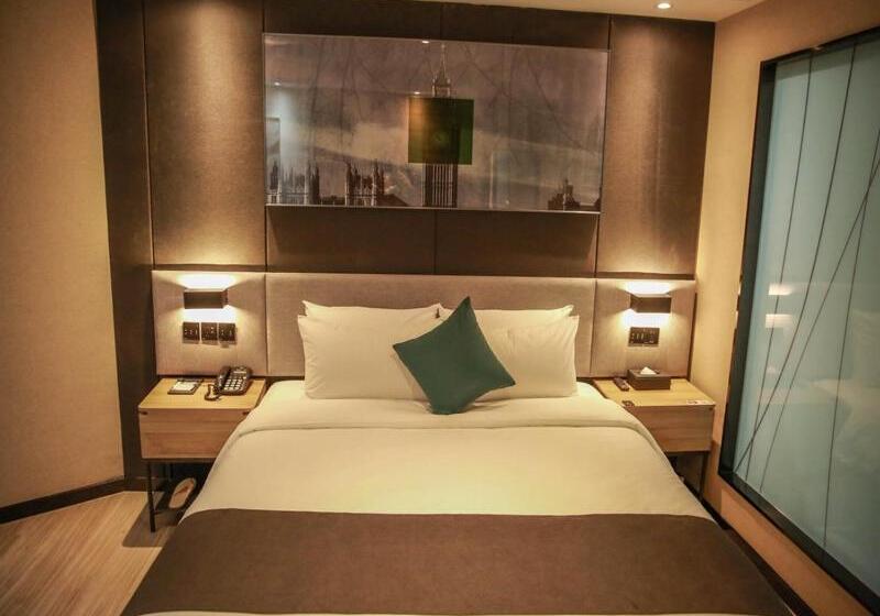 فندق Thank Inn Chain Suqian Hubin New District Santaishan Park