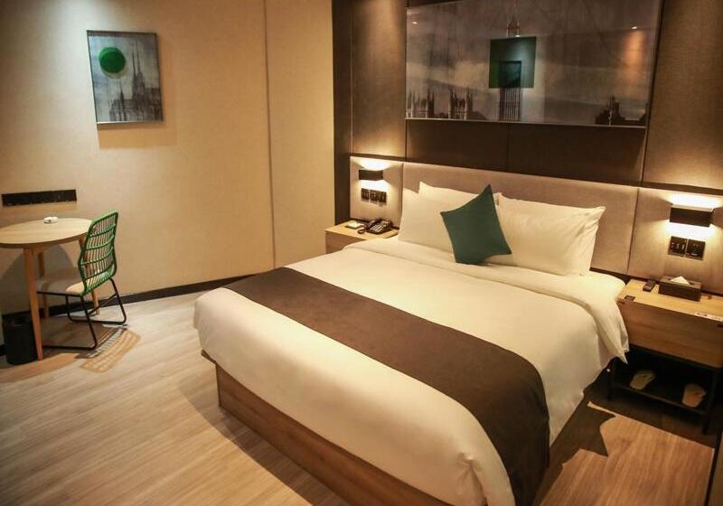 בית מלון כפרי Thank Inn Chain Suqian Hubin New District Santaishan Park