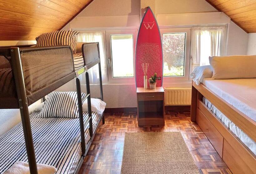 پانسیون Escuela De Surf Waves Sound   Alojamiento Compartido