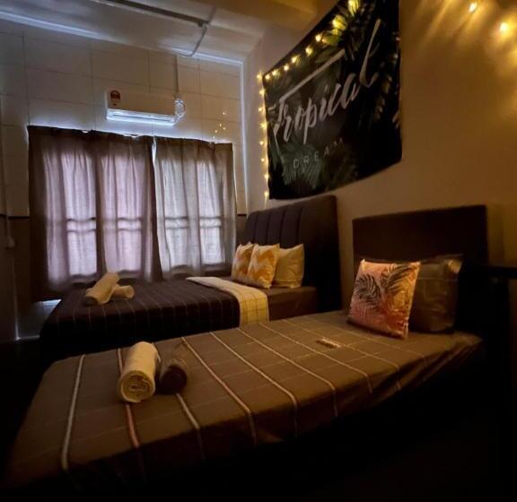 Общежитие Room1#ig Theme Bargainous#shared Bathroom#3pax#2min Kek Lok Si