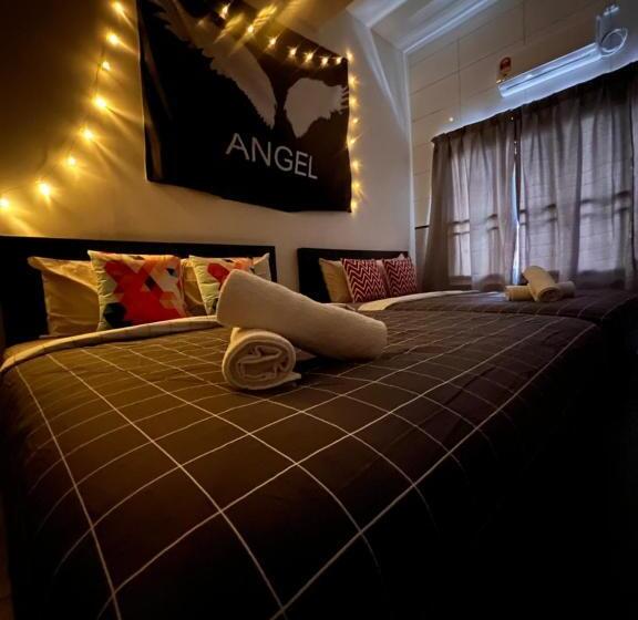 فندق صغير Room2#ig Theme Bargainous#shared Bathroom#4pax#2min Kek Lok Si