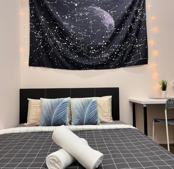 הוסטל Room3#ig Theme Bargainous#shared Bathroom#2pax#2min Kek Lok Si