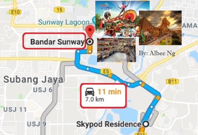 Puchong Skypod Residence, 1 5 Pax With Balcony Unit, Walking Distance To Ioi Mall, 10min Drive To Su