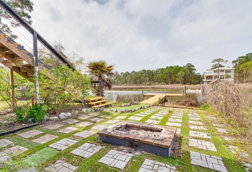 Milton Waterfront Home W/ Dock & Outdoor Kitchen!