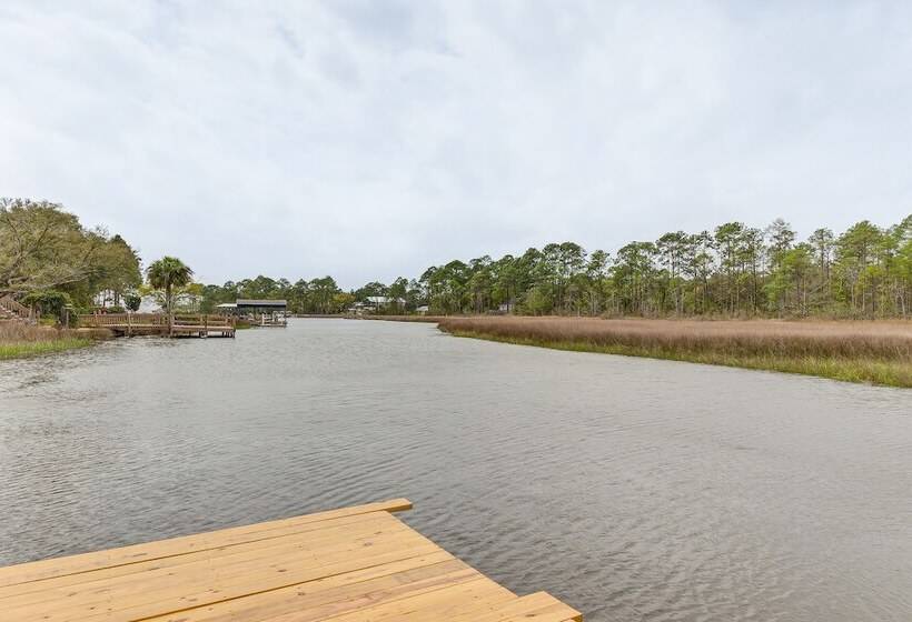 Milton Waterfront Home W/ Dock & Outdoor Kitchen!