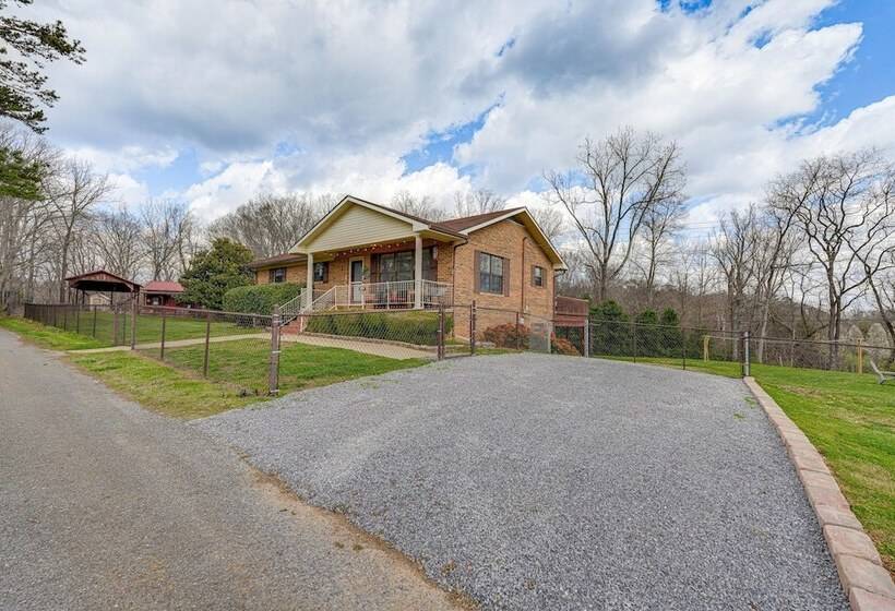 Furnished Deck & Fire Pit: Greeneville Home!