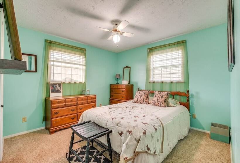 Furnished Deck & Fire Pit: Greeneville Home!