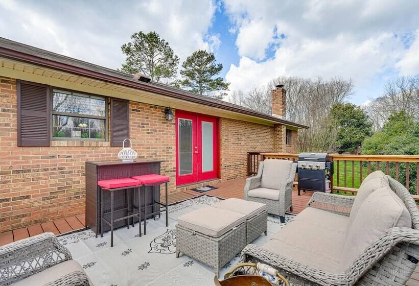 Furnished Deck & Fire Pit: Greeneville Home!