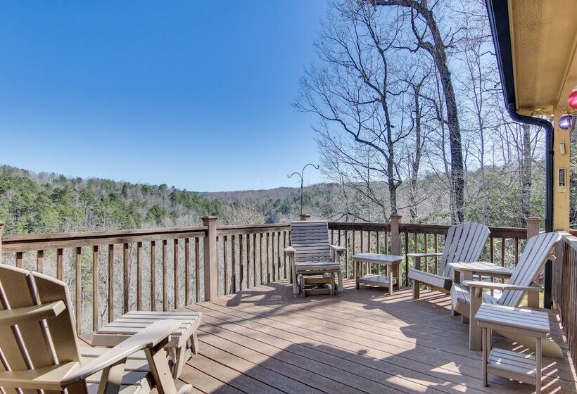 Furnished Deck + Mtn Views: Rutherfordton Home