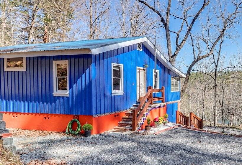 Riverfront Blue Ridge Cabin W/ Private Beach!