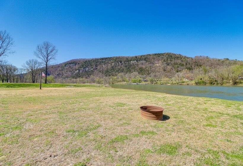 Riverfront Mountain View Cabin W/ Deck & Grill!