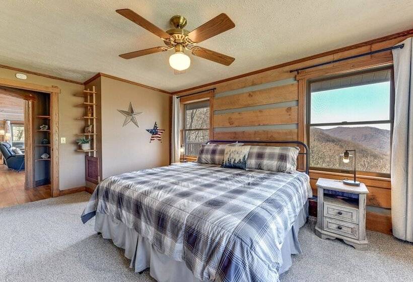 Spacious Maggie Valley Cabin W/ Waterfall On Site!