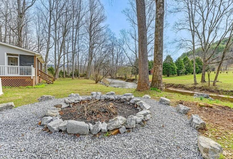 Idyllic Creekside Hayesville Home W/ Fire Pit