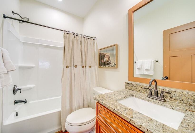 Maggie Valley Resort Home: Fire Pit, Pool & Stream