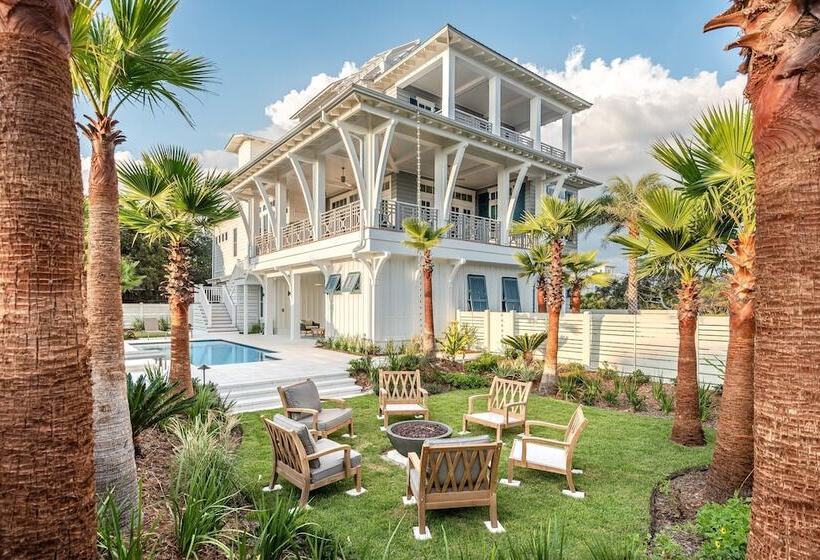 Rooftop Deck, Gulf View, Pool, Firepit, Walk To Public Beach & Rosemary Beach