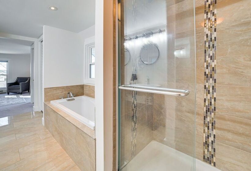 Suttons Bay Home W/ Fire Pit & Water Views!