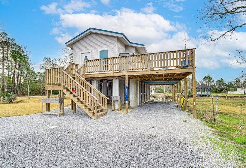 Waterfront Bay St Louis Home W/ Private Dock!