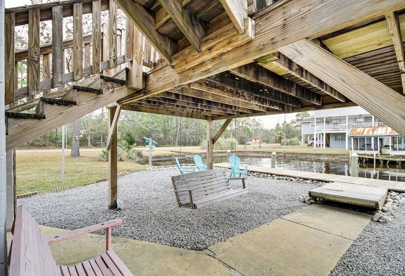 Waterfront Bay St Louis Home W/ Private Dock!