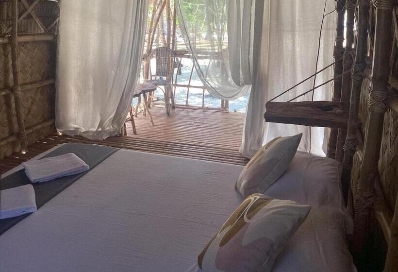 리조트 Eco Camp Dos Playa Daracoton El Nido