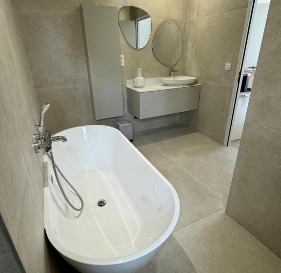 펜션 Suite Avec Balcon, Kitchenette équipée, Douche, Baignoire, Wc Et Bureau