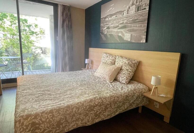 Studio Prado Plage Piscine Terrasse