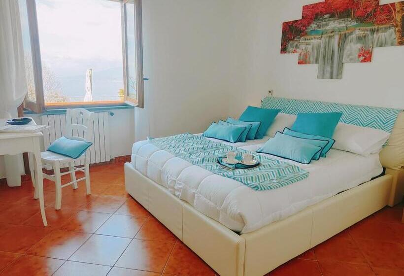 ペンション Camera Panoramica In Villa Vista Mare E Vesuvio