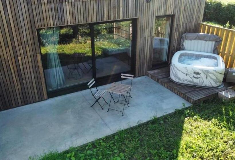 민박 Les Tiny House Du Mas De Mont