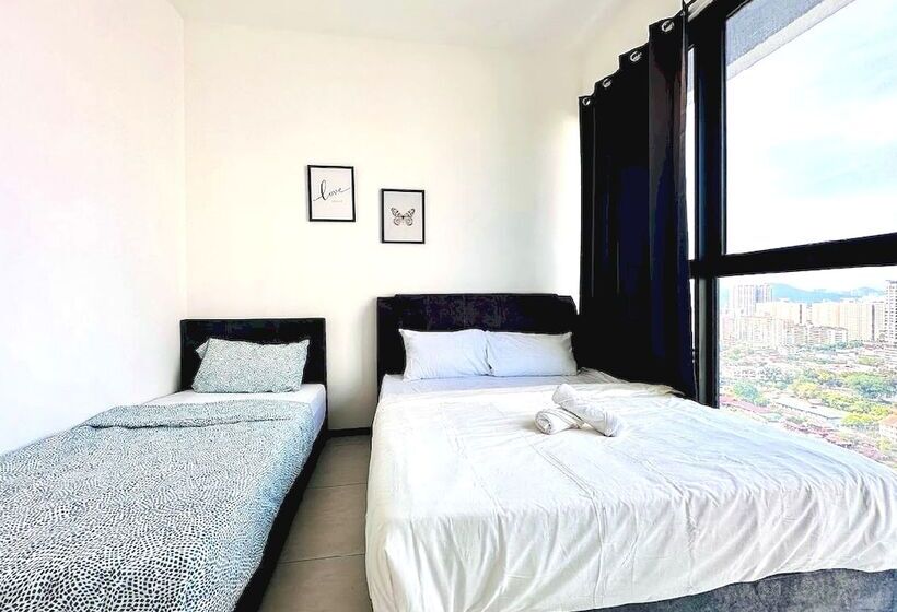 膳宿费 Oyo Home 90948 Irishe Homestay Penang City Seaview