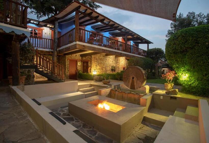בית מלון כפרי La Casa Azul Huasca & Restaurante La Terraza