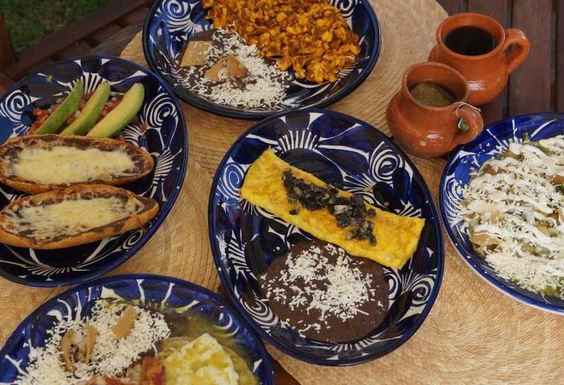 בית מלון כפרי La Casa Azul Huasca & Restaurante La Terraza