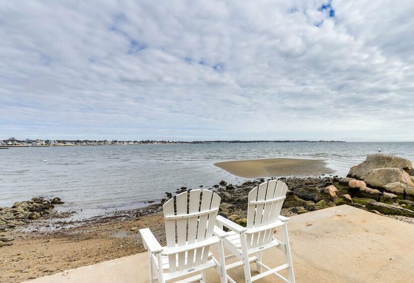 Dreamy Waterfront Westbrook Home On Private Beach
