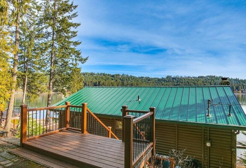 Coeur D Alene Lakefront Home: Private Dock & Beach
