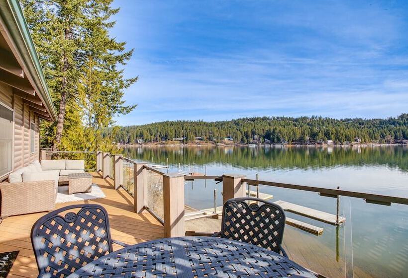Coeur D Alene Lakefront Home: Private Dock & Beach